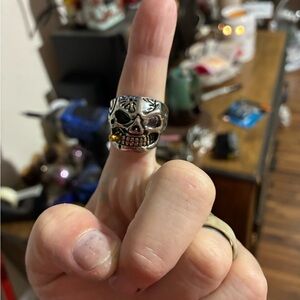 Silver Skull Ring